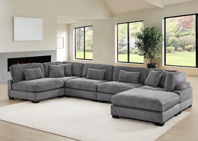 S862 Supreme Grey Oversized Sectional