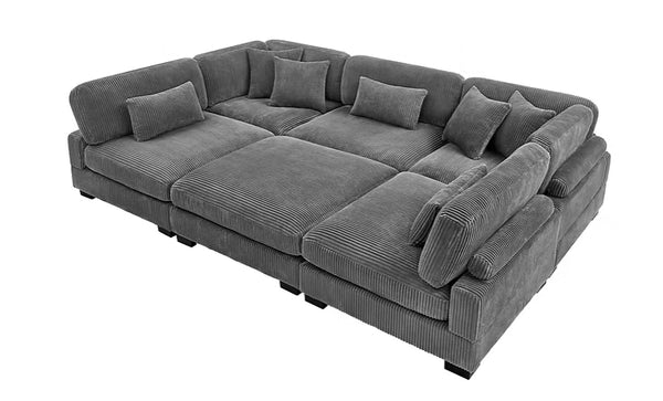 S862 Supreme Grey Oversized Sectional