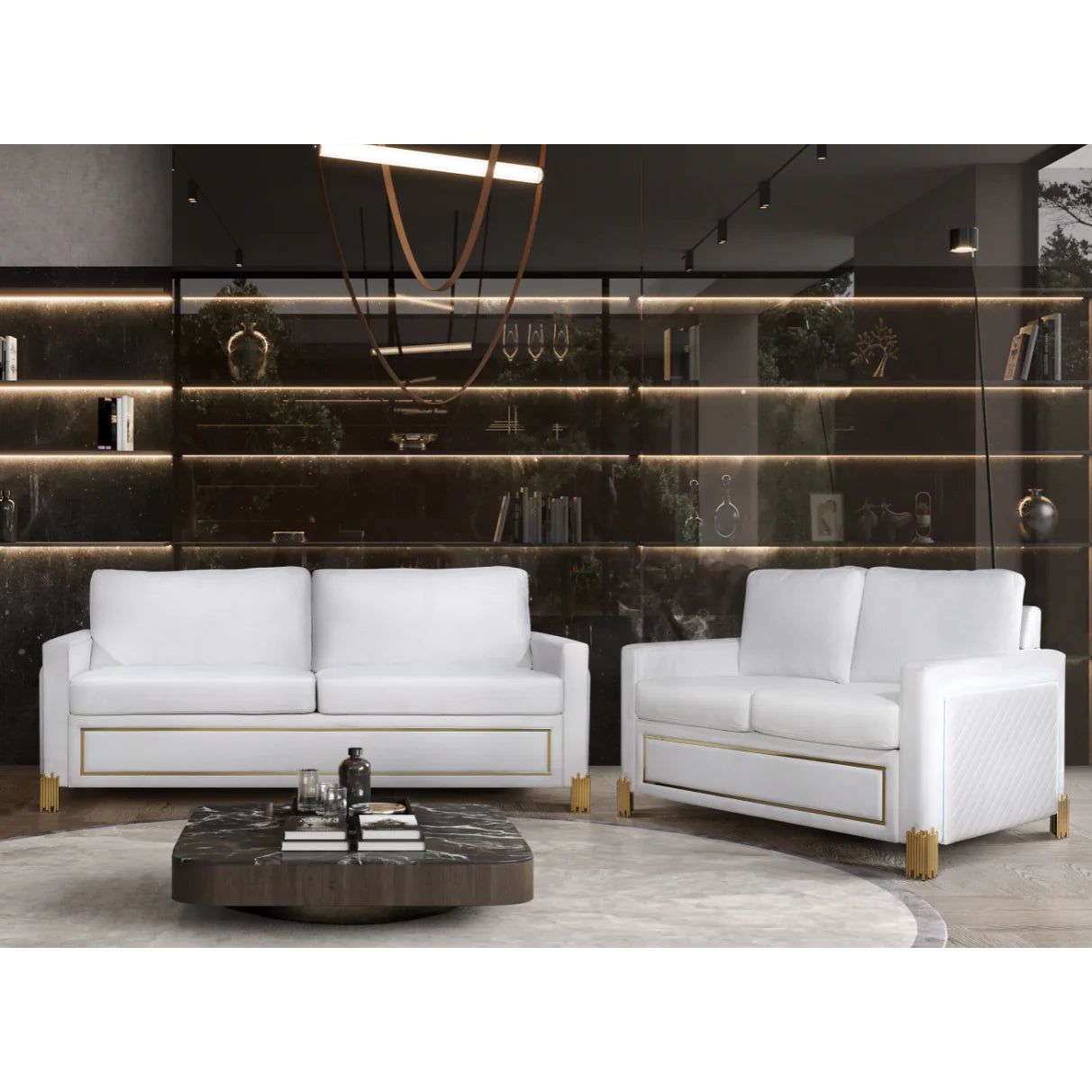 2pcs or 3pcs S9060 Glamor Collection Sofa & Loveseat