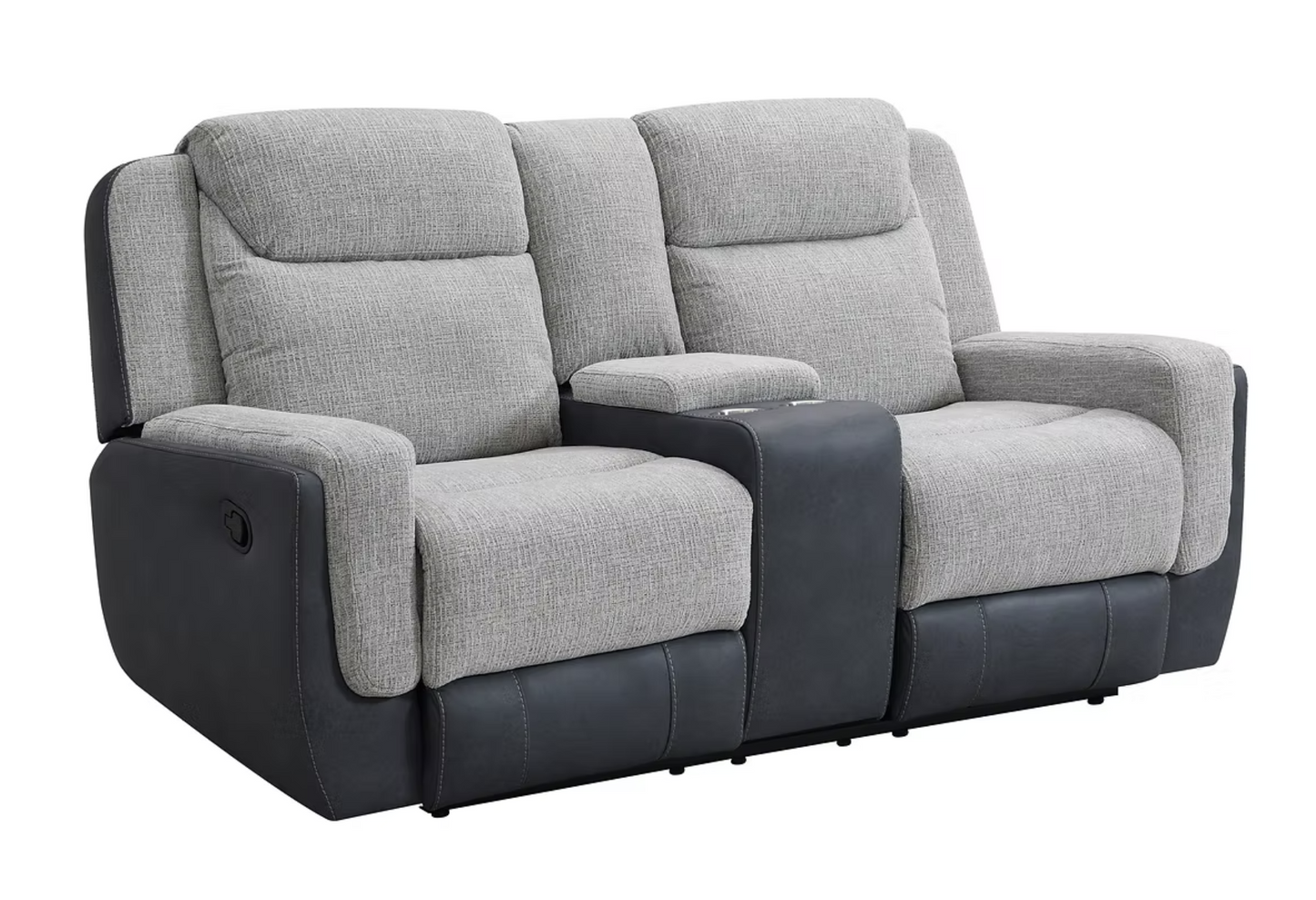 S9870 Wilbert Grey Fabric Reclining Sofa Set