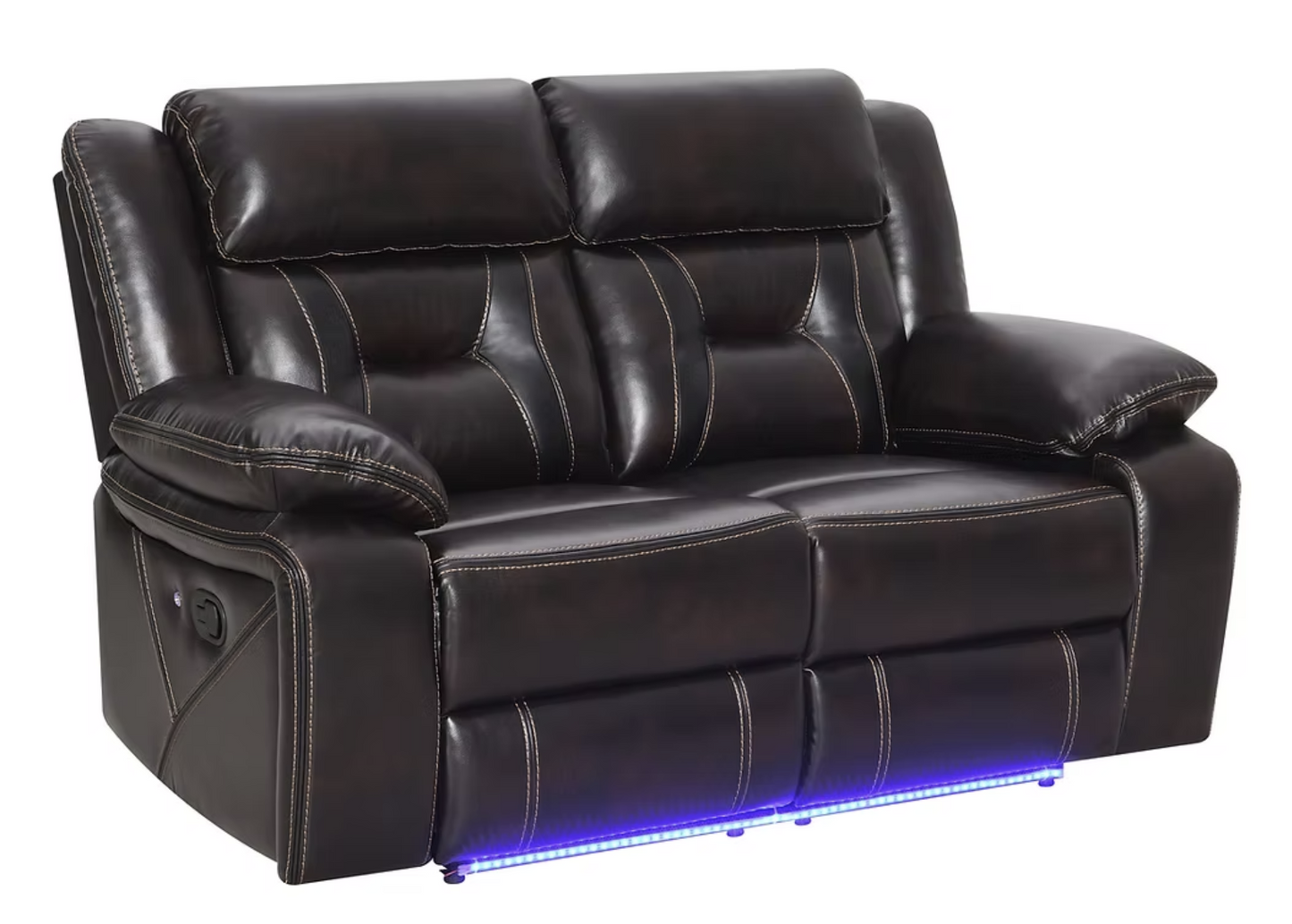 3pcs S8098 Concord Dark Brown Reclining Sofa Set