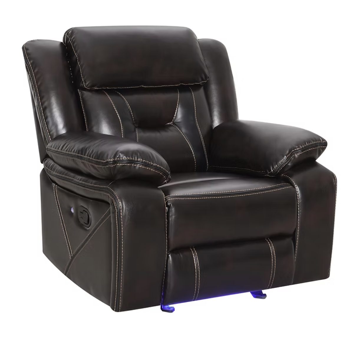 3pcs S8098 Concord Dark Brown Reclining Sofa Set