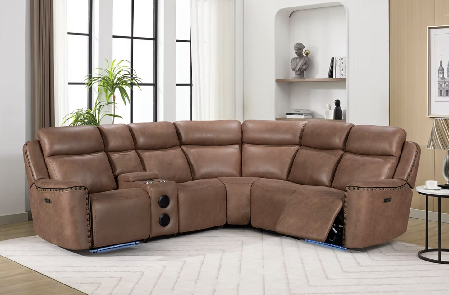 S7900 Romi Brown Power Reclining Sectional