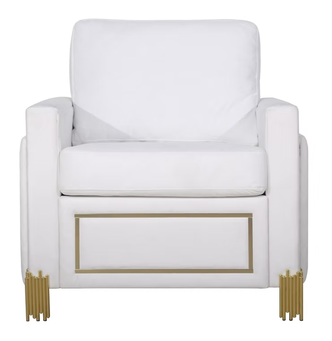 3pcs or 2pcs S9060 Glamor White Velvet Sofa, Loveseat & Chair