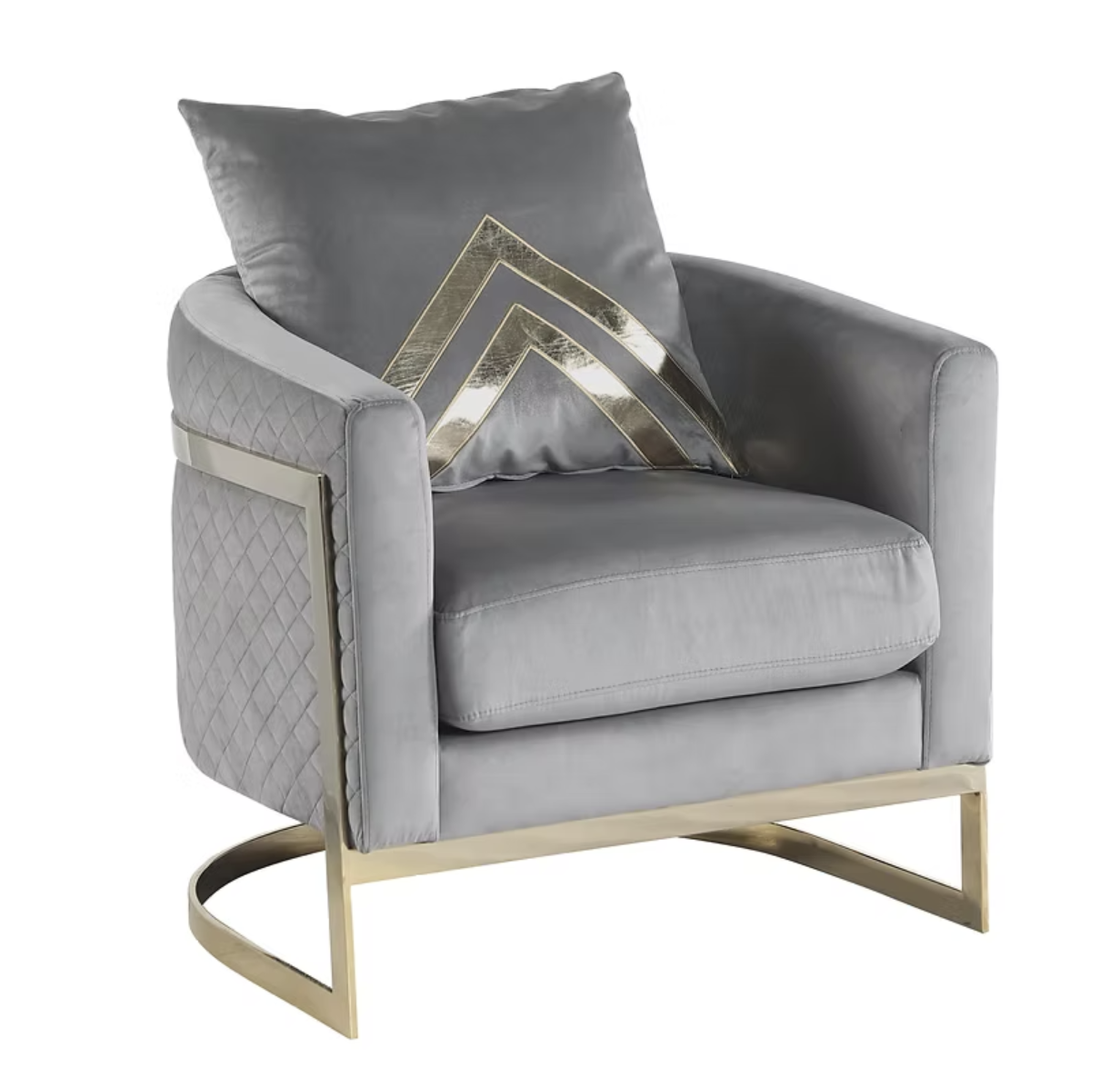 3pcs or 2pcs S1300 Vista Bonita Grey Velvet Sofa Loveseat & Chair