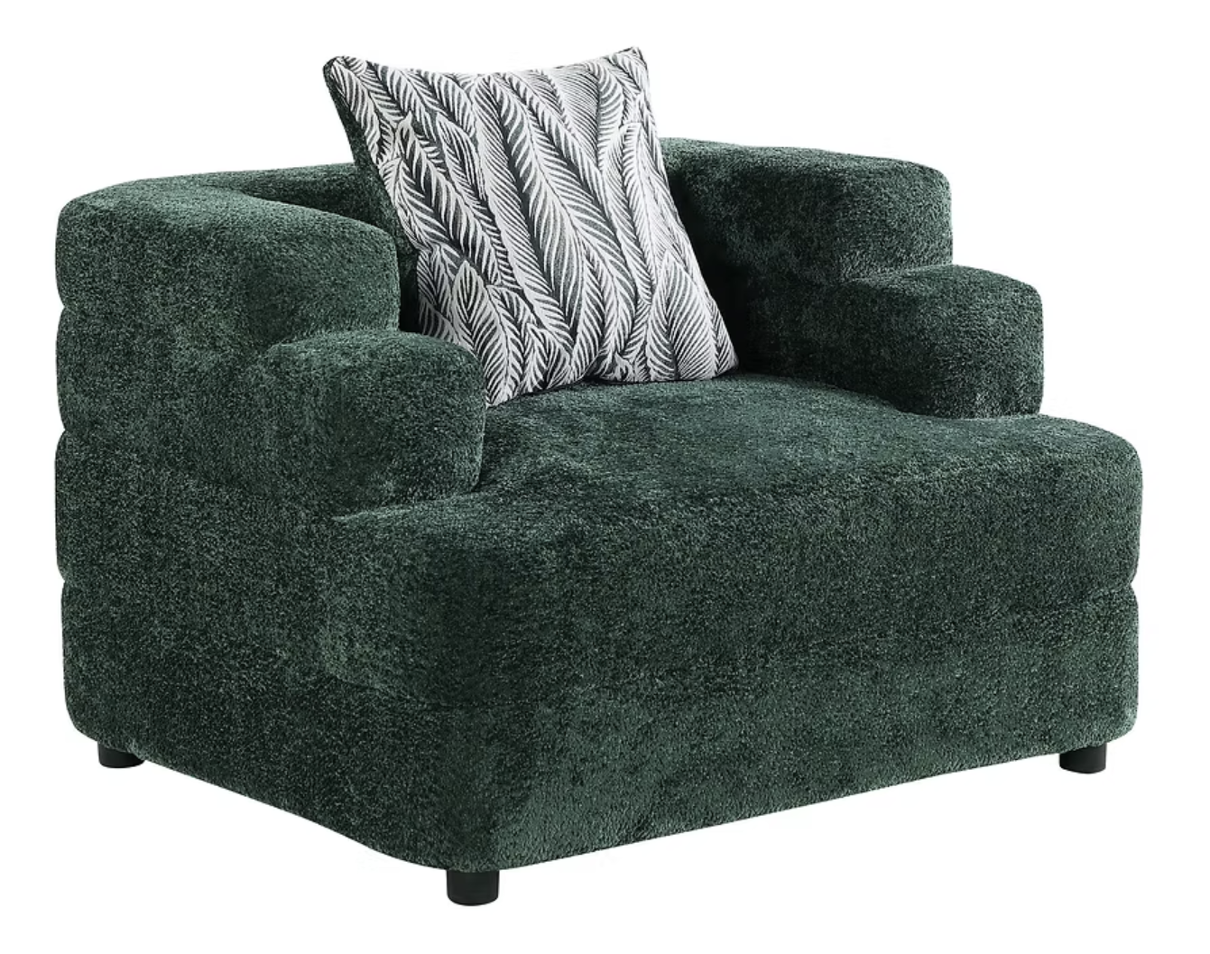 3pcs or 2pcs S1400 Stepso Green Boucle Sofa, Loveseat & Chair