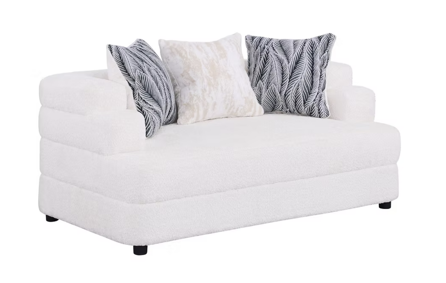 3pcs or 2pcs S1400 Stepso Cream Boucle Sofa, Loveseat & Chair