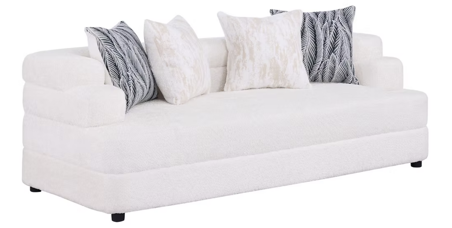 3pcs or 2pcs S1400 Stepso Cream Boucle Sofa, Loveseat & Chair