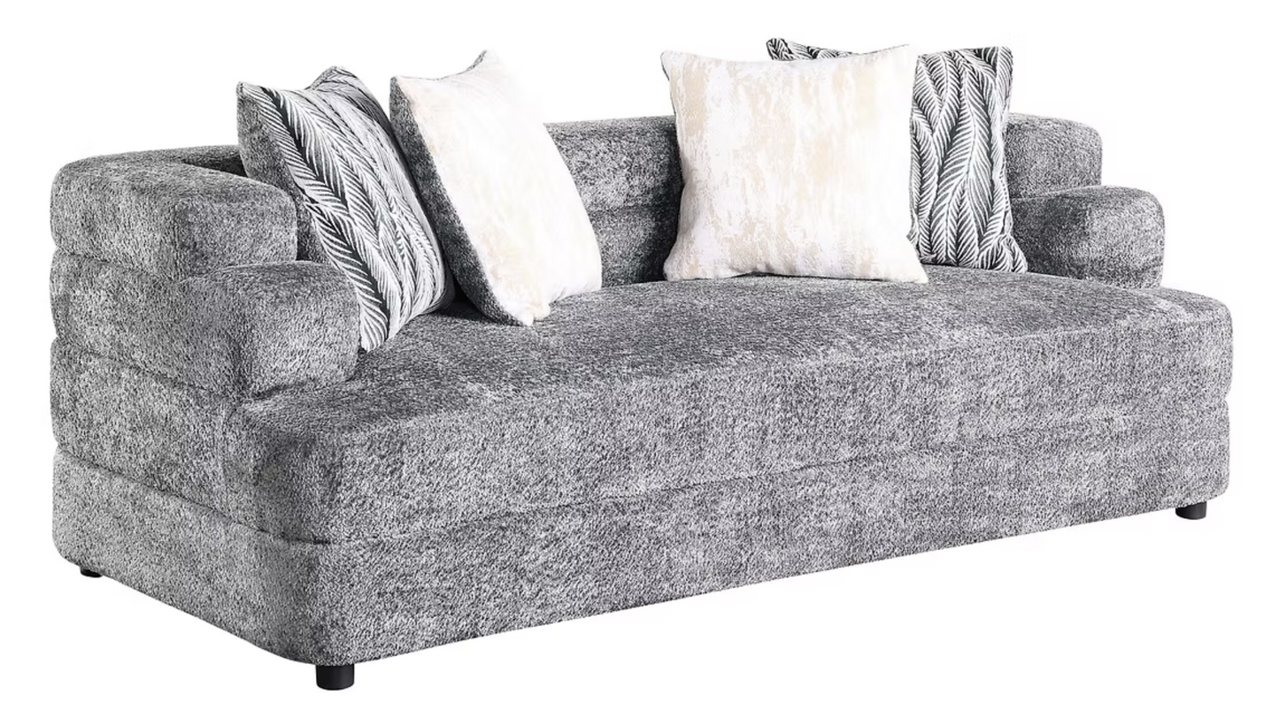 3pcs or 2pcs S1400 Stepso Charcoal Boucle Sofa, Loveseat & Chair