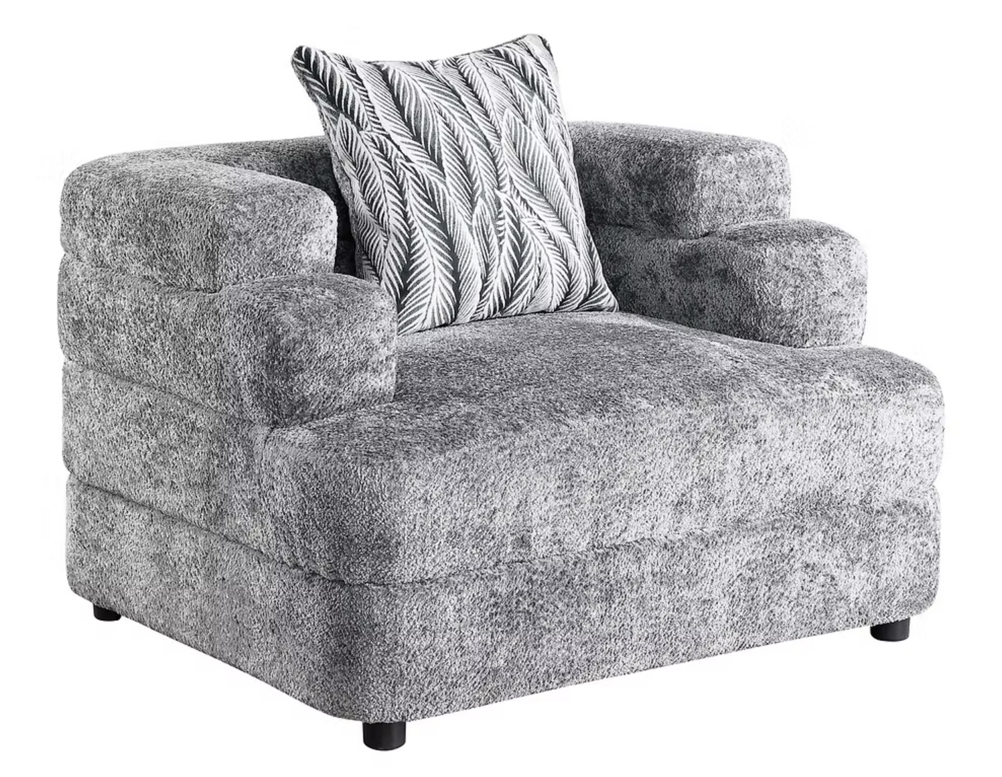3pcs or 2pcs S1400 Stepso Charcoal Boucle Sofa, Loveseat & Chair