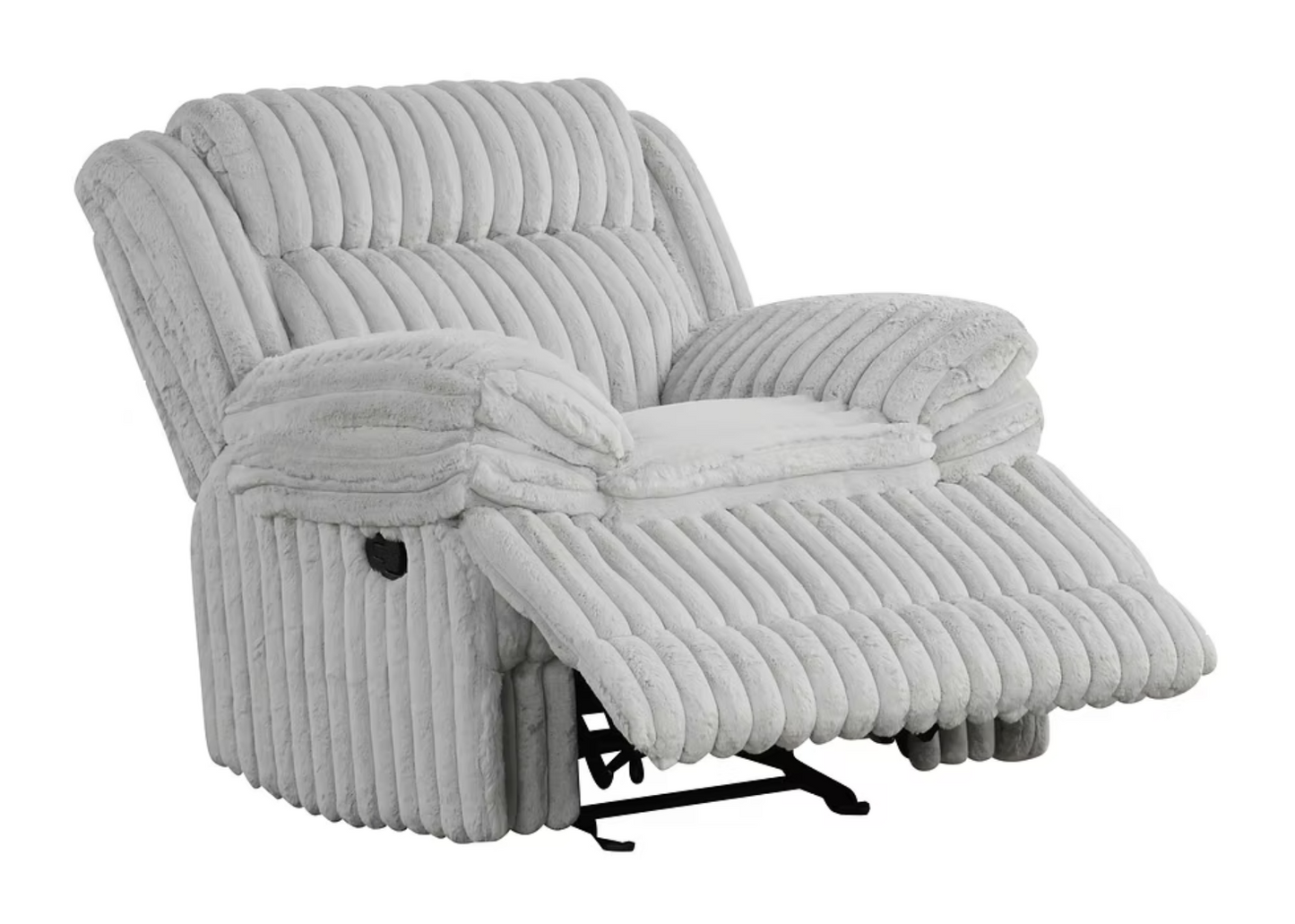 3pcs S3939 Mellow Grey Reclining Sofa Set