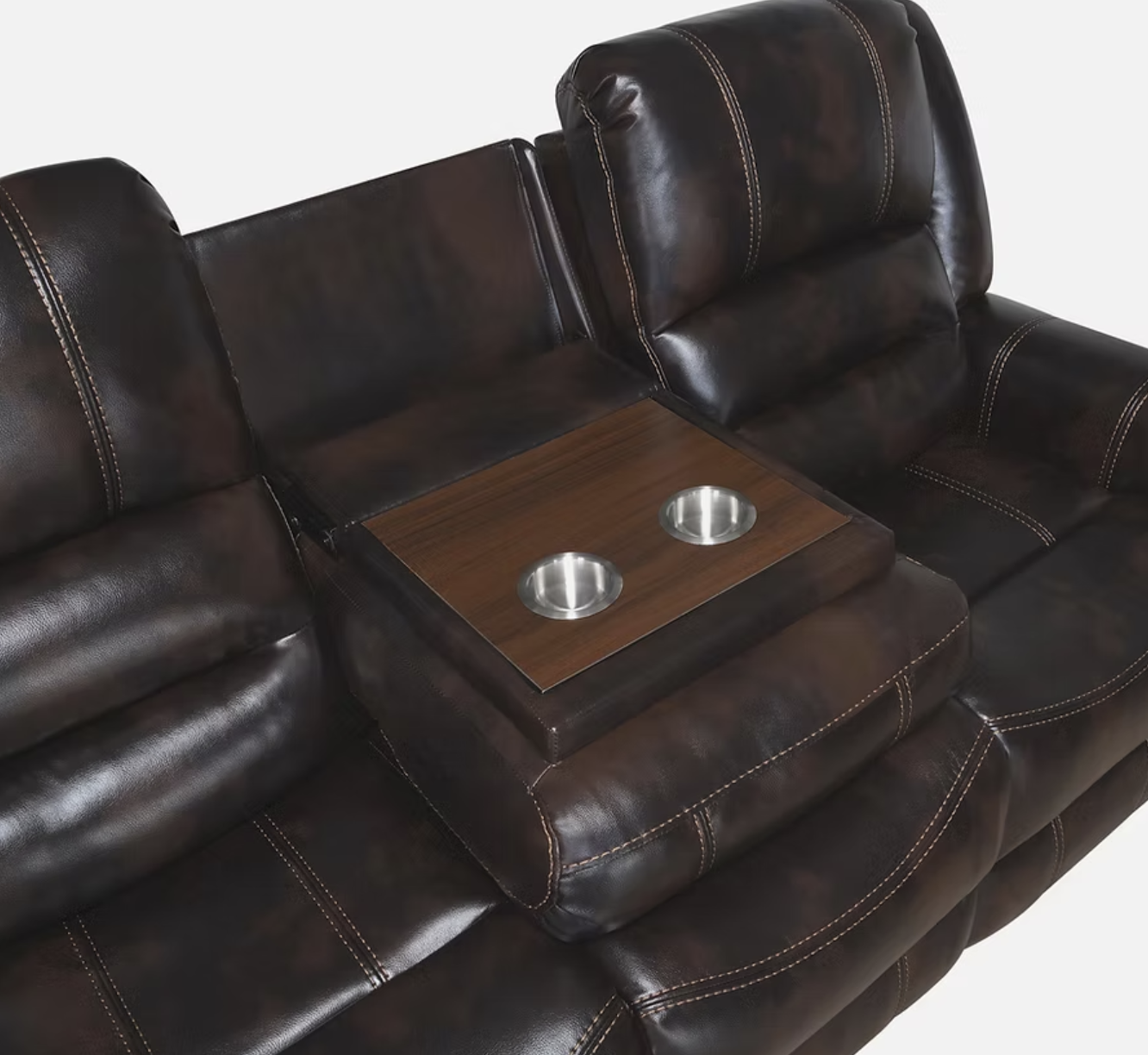 S9001 Houston II Brown Leather Reclining Sofa Set