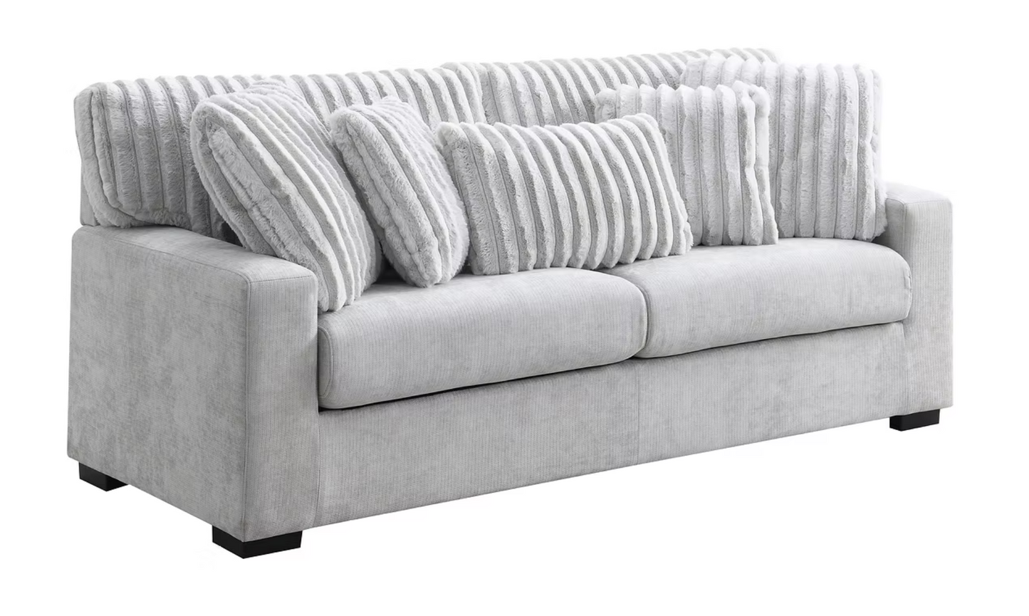 3pcs o 2pcs S1800 Tarra Grey Sofa & Loveseat