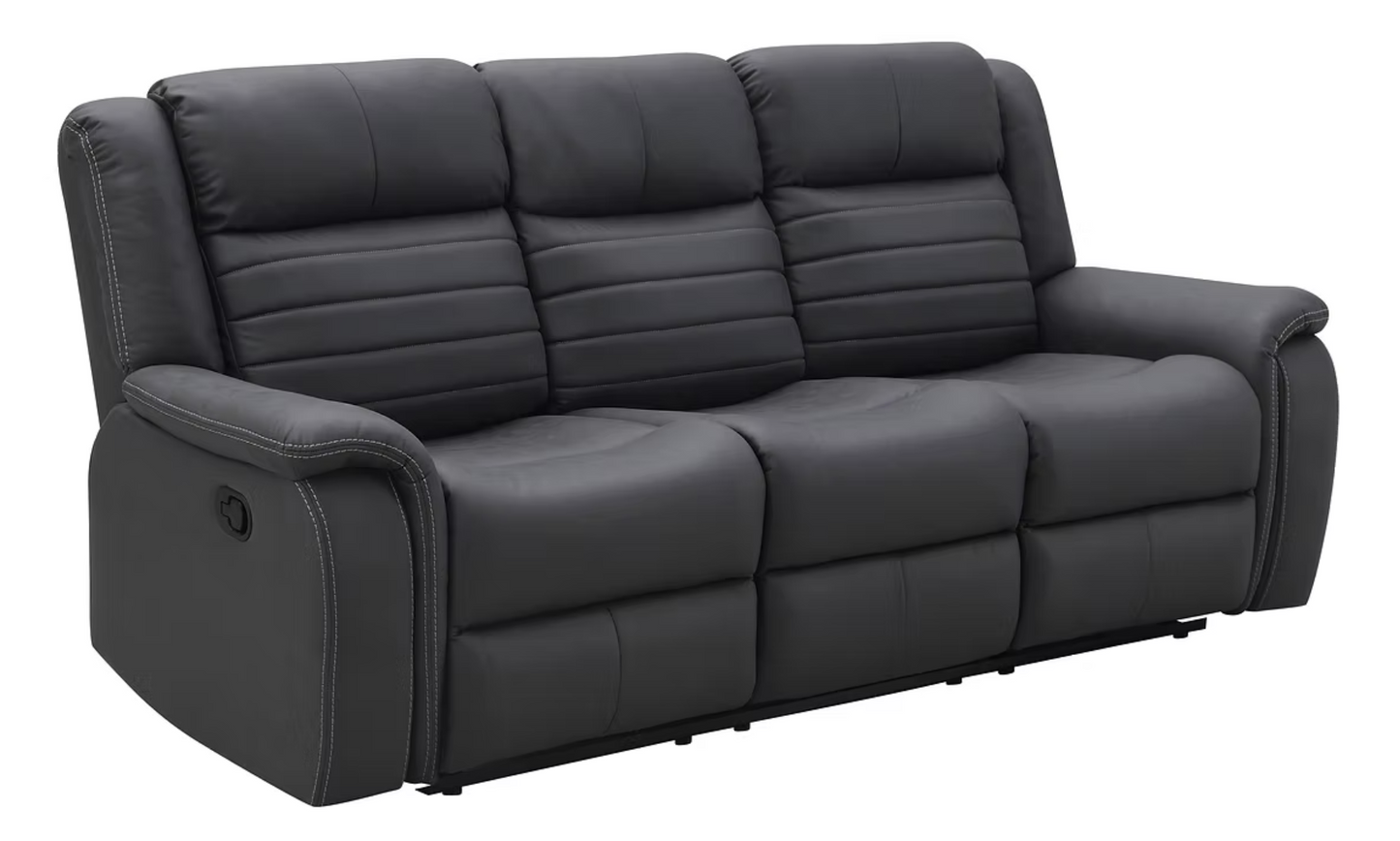 3pcs S7330 Max Grey Reclining Sofa Set