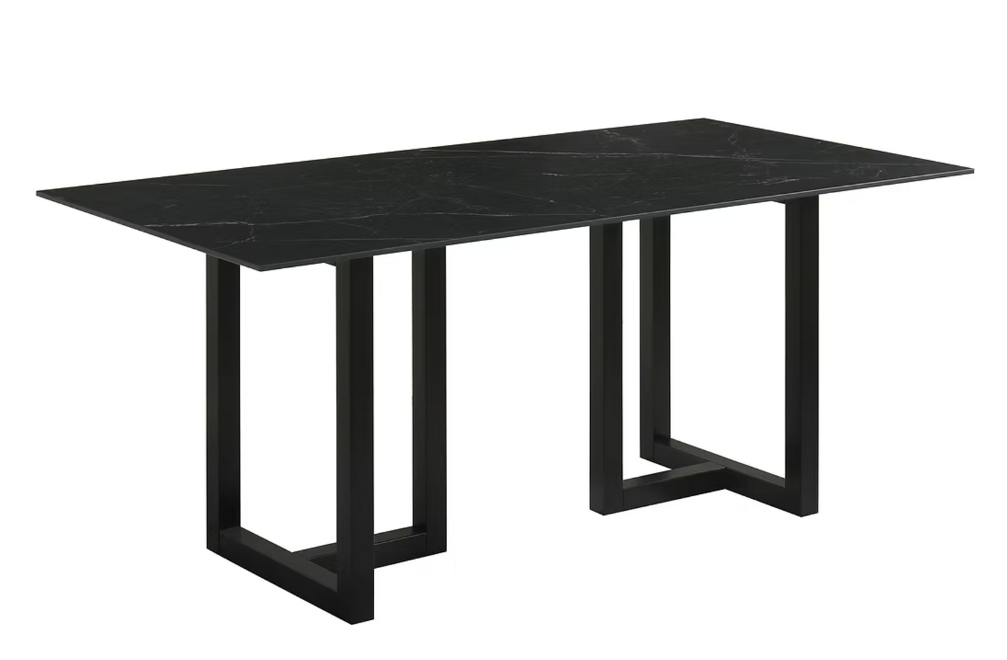 7pcs D1476 Farrin Black Dining Set