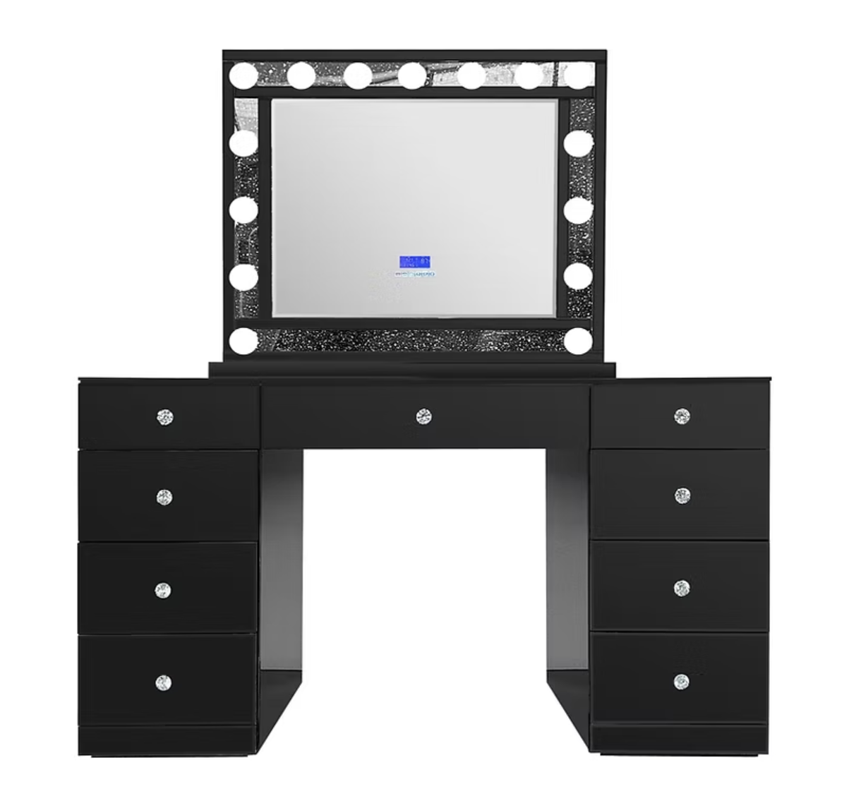 A-VM06-Ella Black LED & Bluetooth Vanity