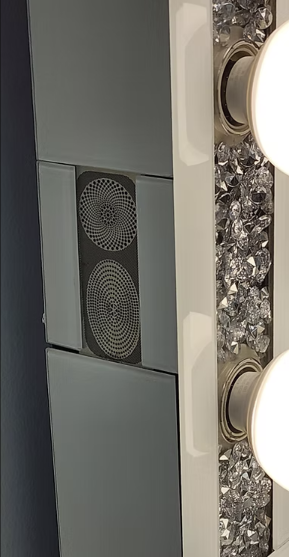 A-VM06-Ella Black LED & Bluetooth Vanity