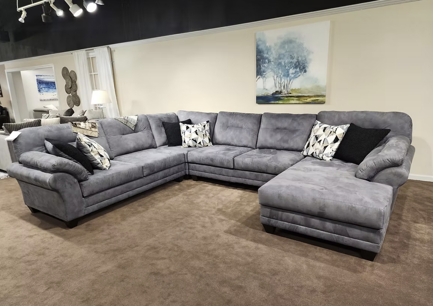 S21900 Capulet Bayou Grey Oversized Sectional
