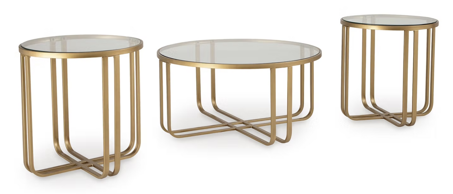 3pcs Ashley T398-13 Coffee Table Set