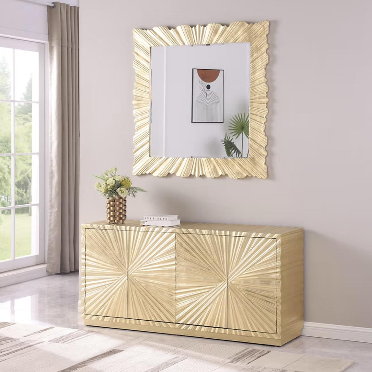 A-C09 Helios Gold Leaf Console