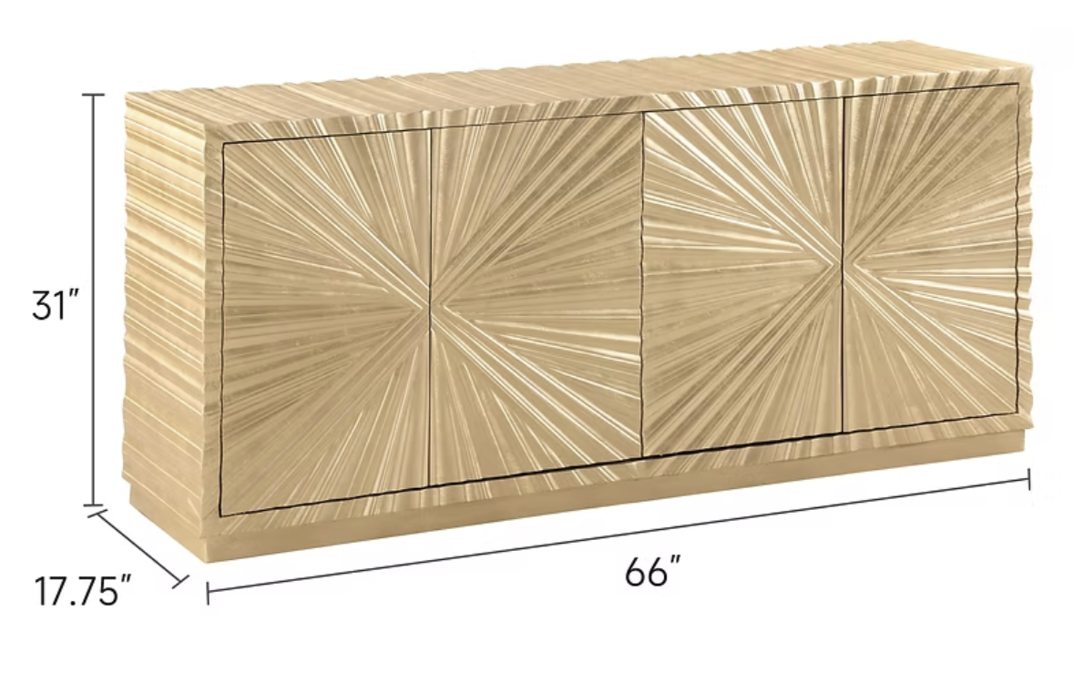 A-C09 Helios Gold Leaf Console
