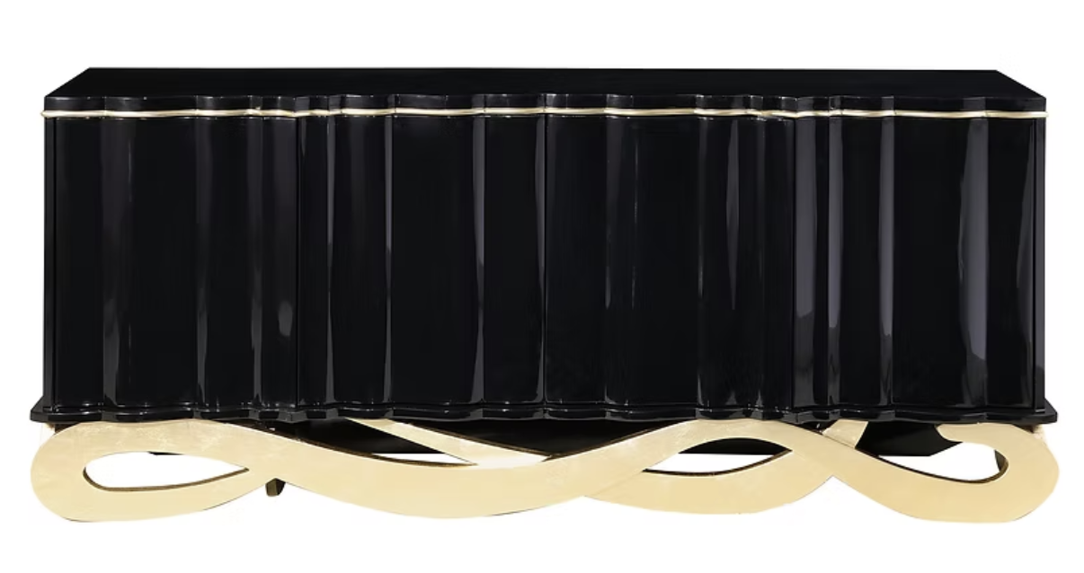 A-C17 Tessa Black Console Table