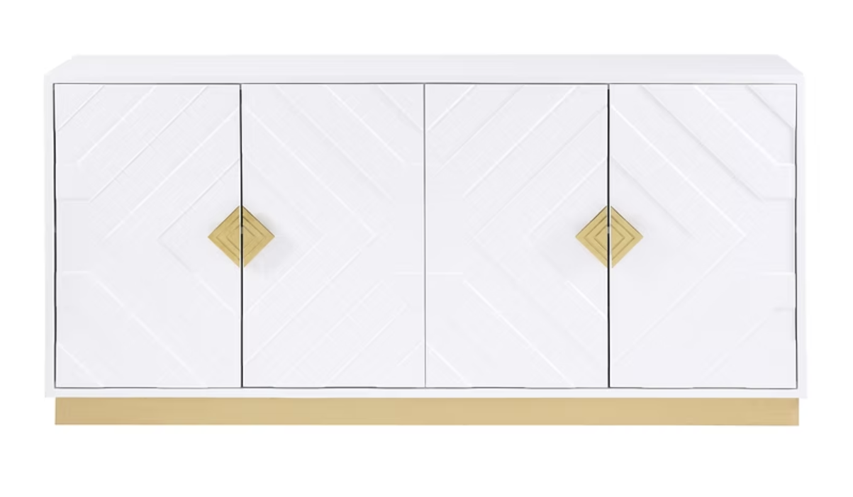 A-C13 Paros White Console Table