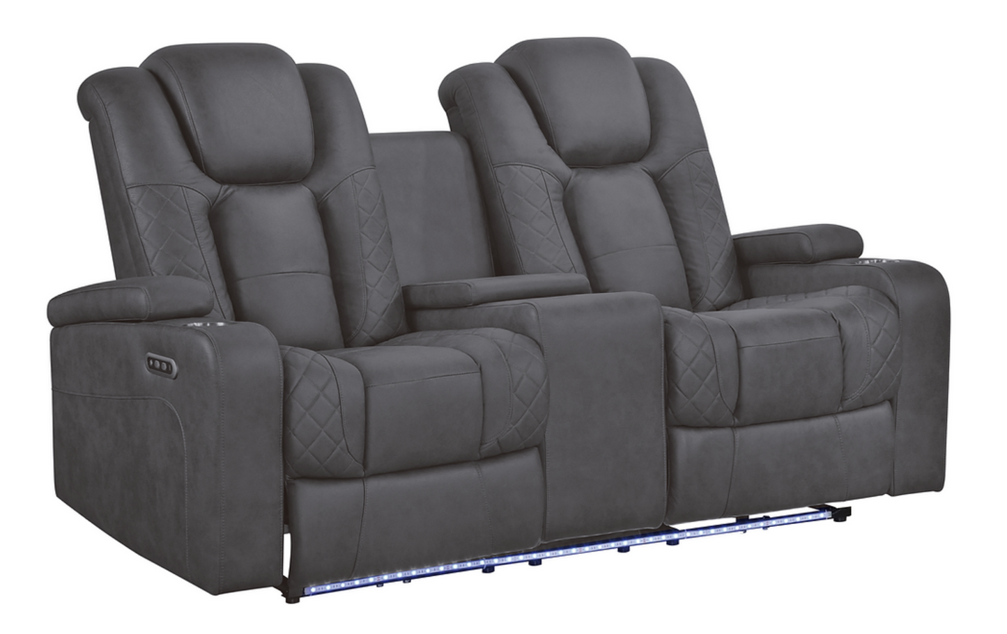 S9304 Ashley Grey Power Reclining Sofa Set