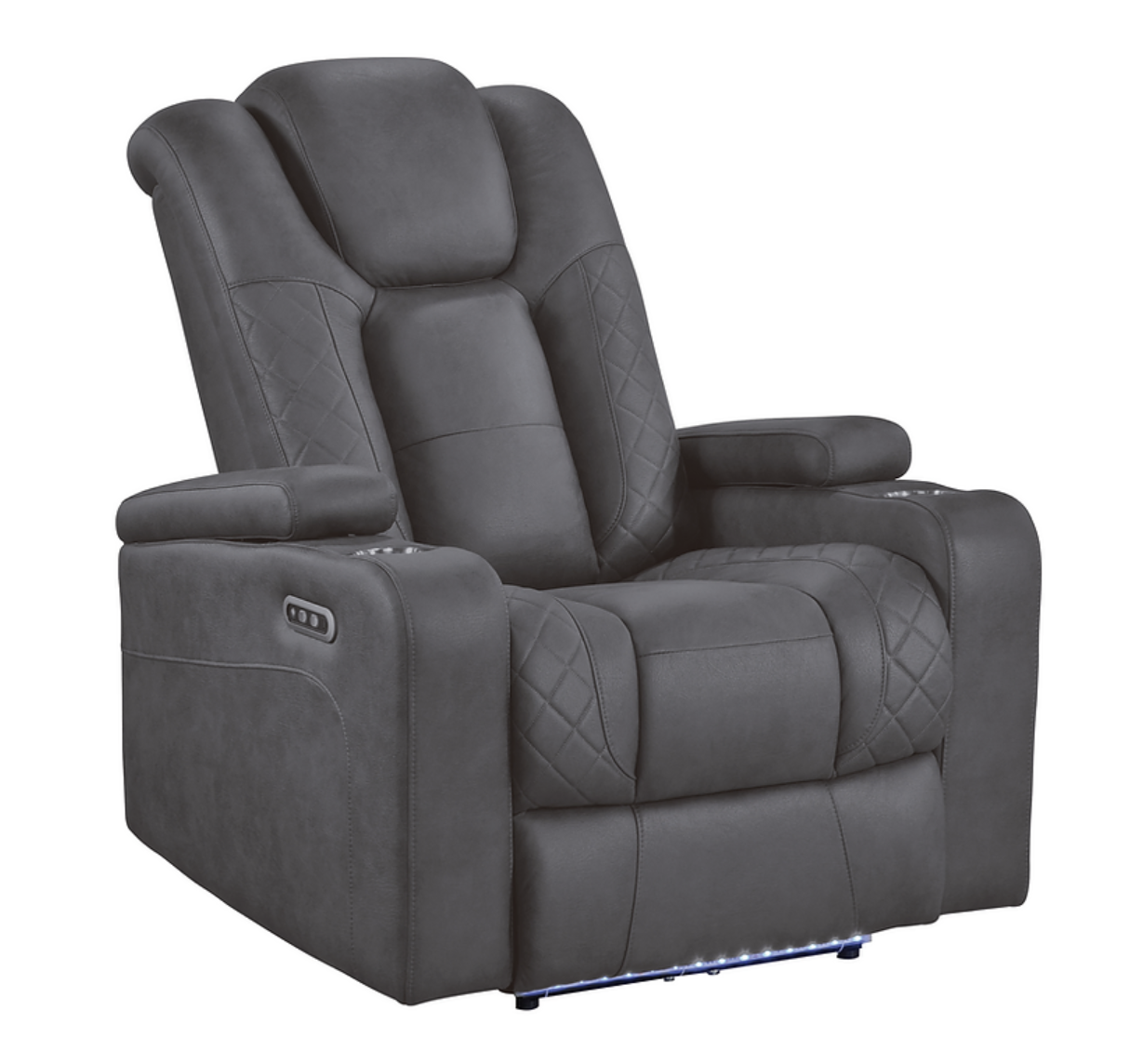 S9304 Ashley Grey Power Reclining Sofa Set