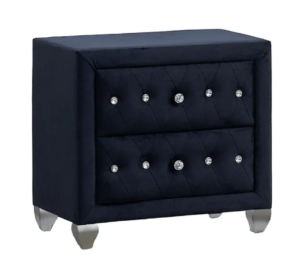 5pcs or 4pcs B2030 Divina Black Diamond Bedroom Set