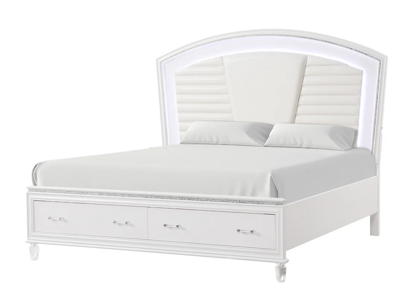 5pcs or 4pcs B6001 Villa White Bedroom Set