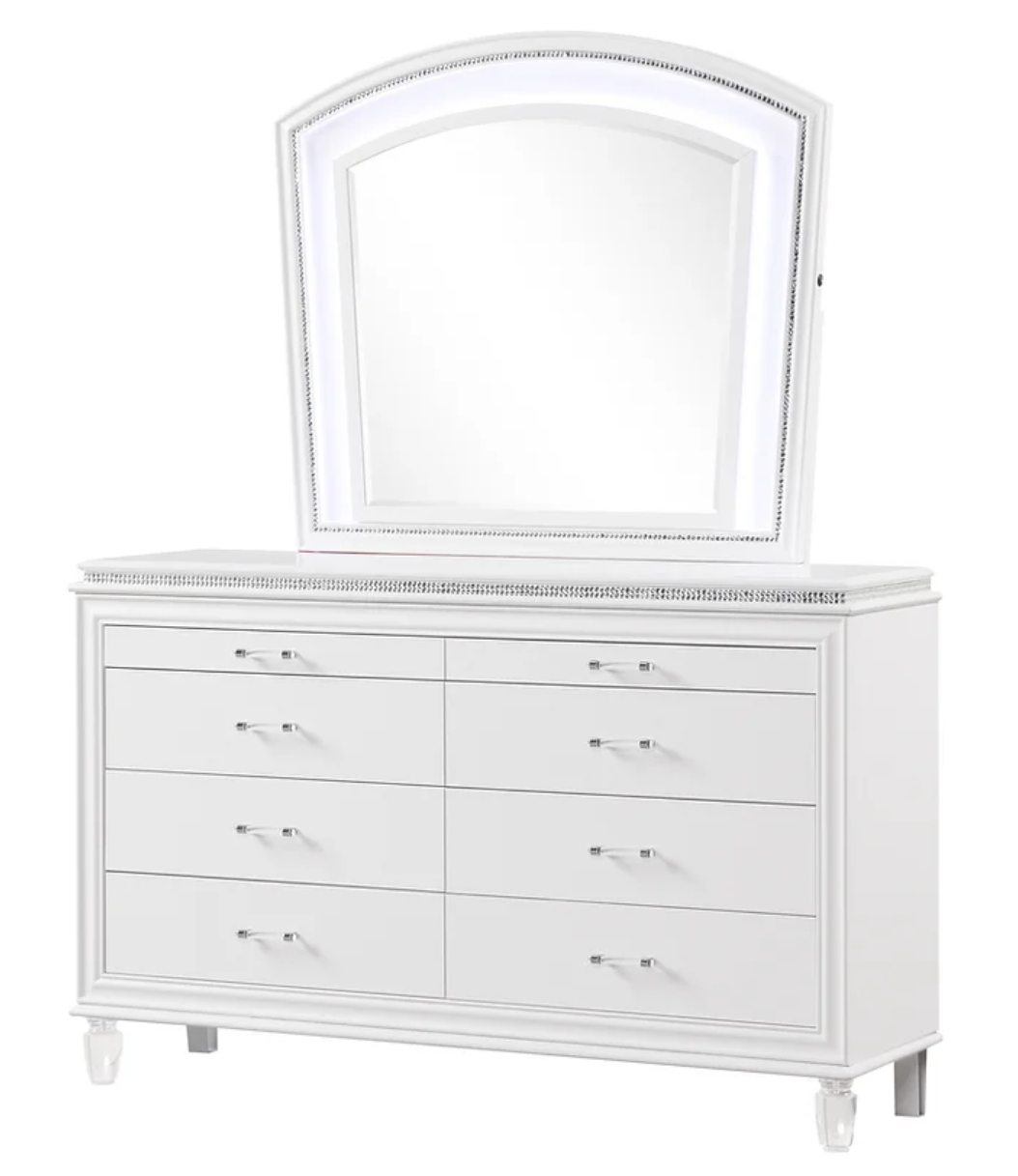 5pcs or 4pcs B6001 Villa White Bedroom Set