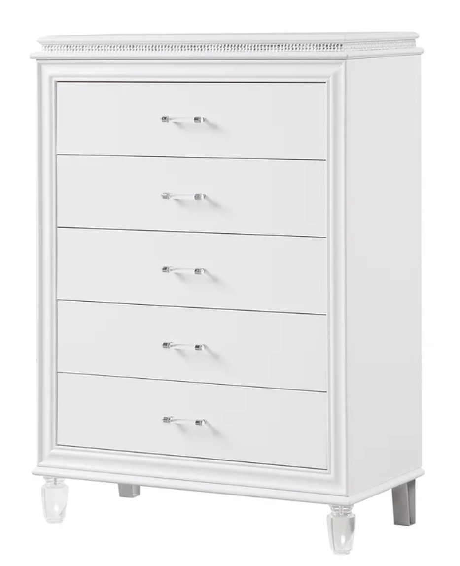 5pcs or 4pcs B6001 Villa White Bedroom Set