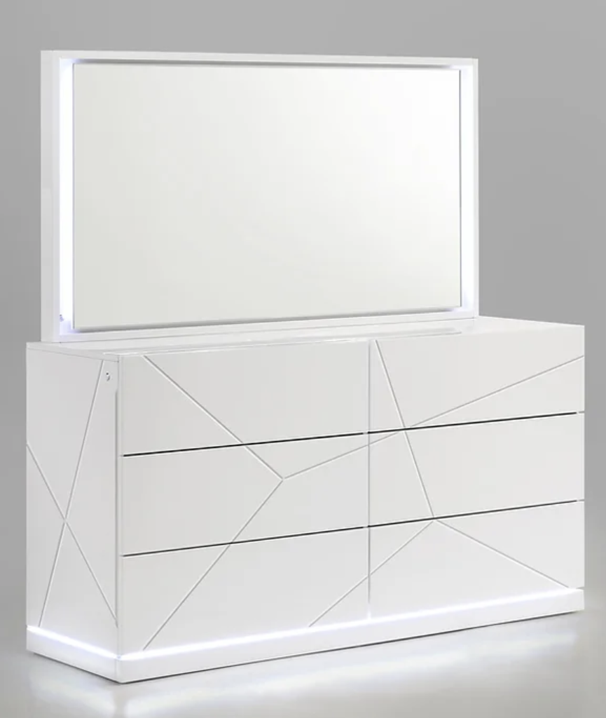5pcs or 4pcs B85 Lana White Bedroom Set