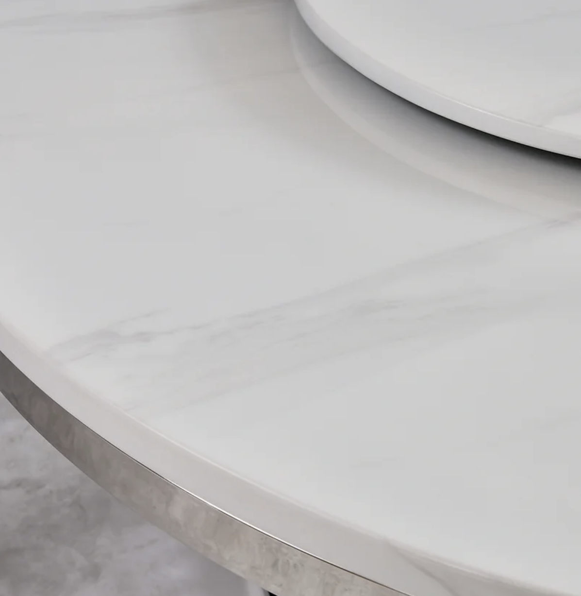 D605 Unico White & Chrome Table