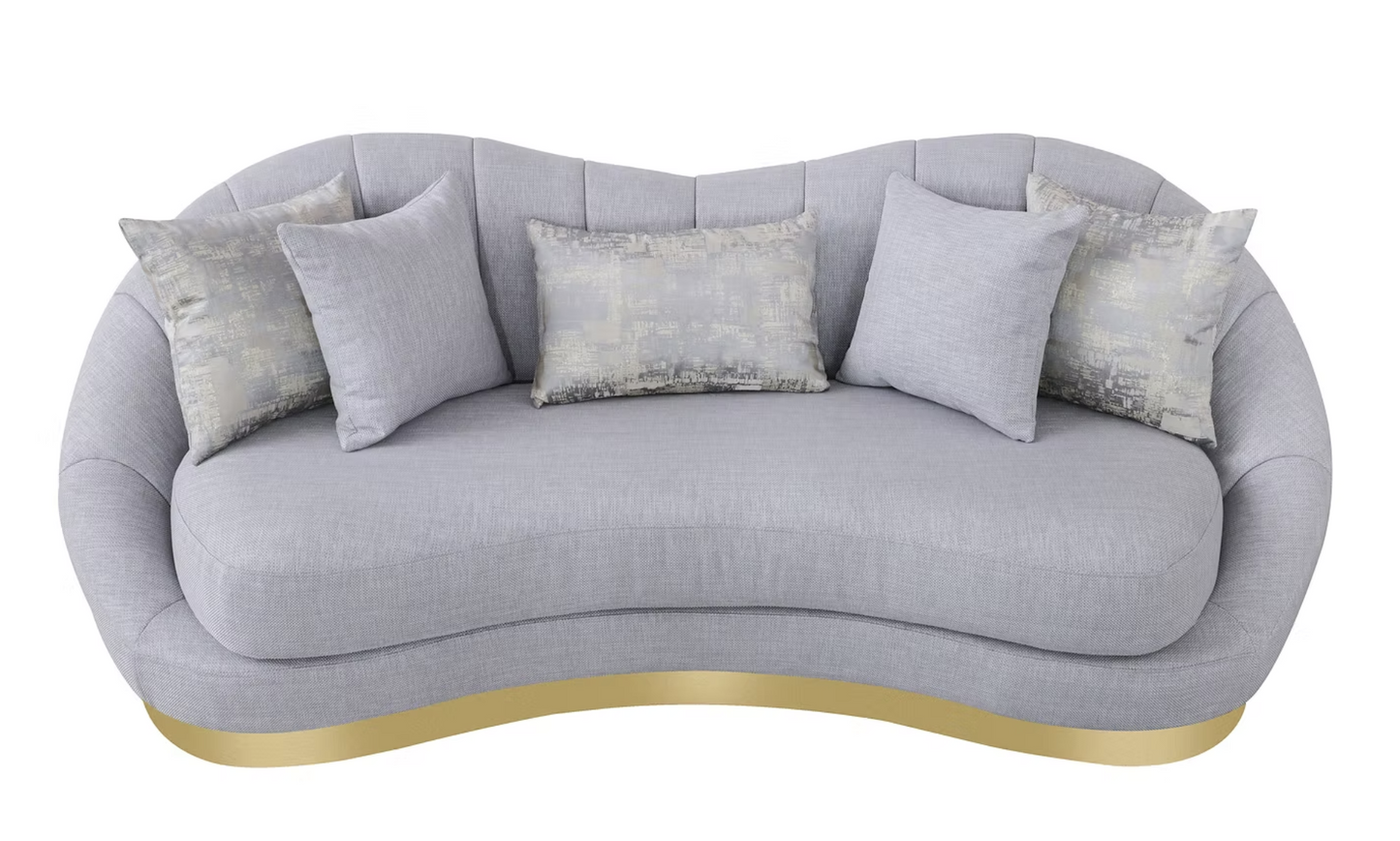 S4046 Olena Dove Grey Sofa & Loveseat