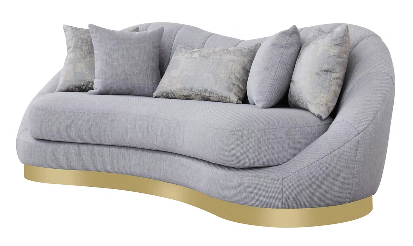 S4046 Olena Dove Grey Sofa & Loveseat