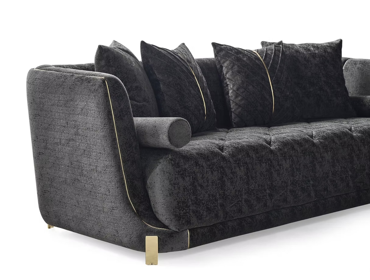 3pcs or 2pcs Elit Charcoal Sofa, Loveseat & Chair