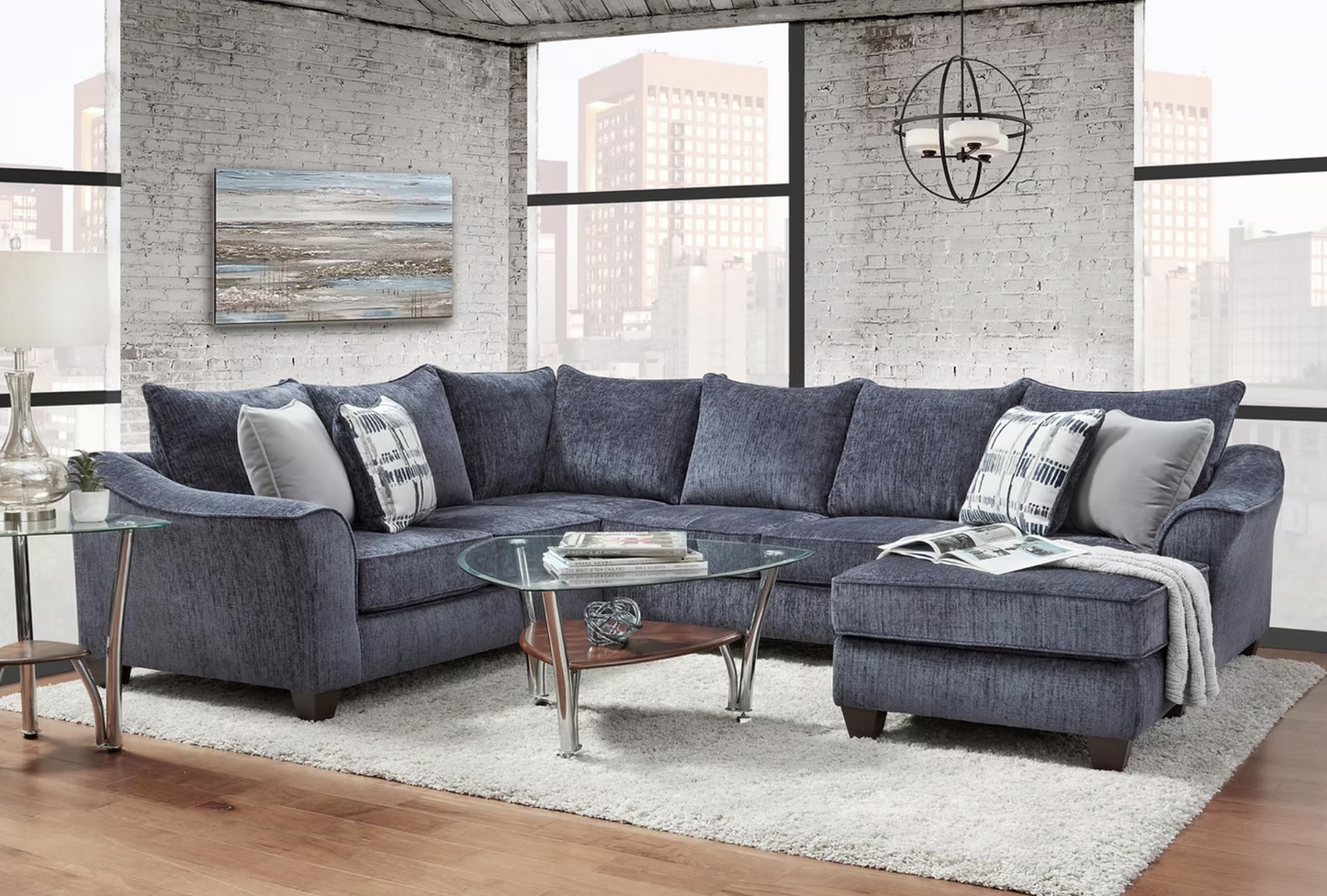 S7750 Captivate Lapis Charcoal Sectional