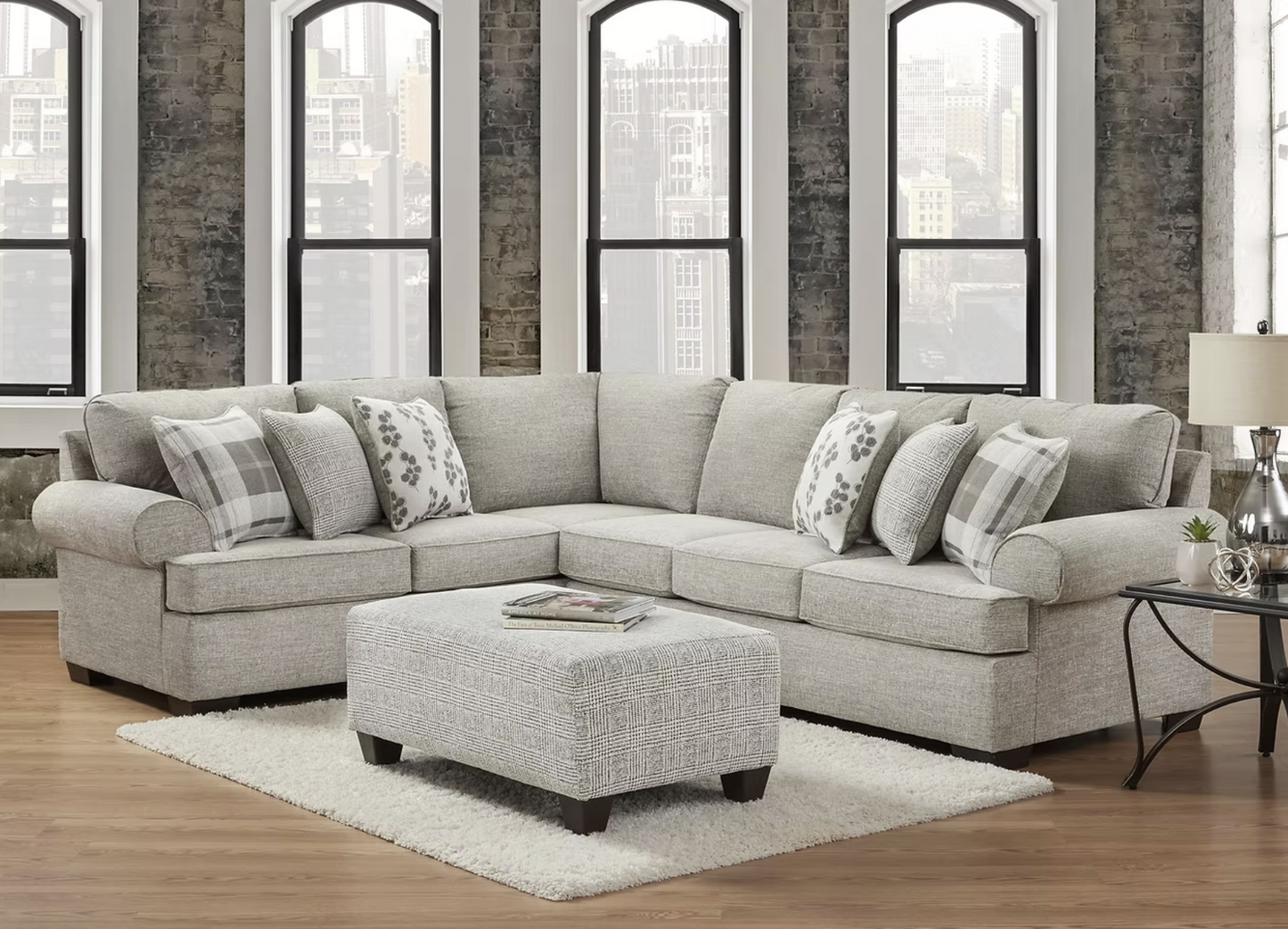 S6650 Ronstadt Light Grey Sectional