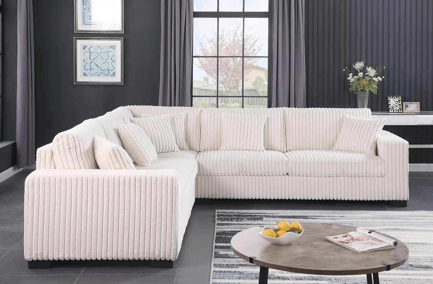 S861 Comfy II Cream Oversized Sectional