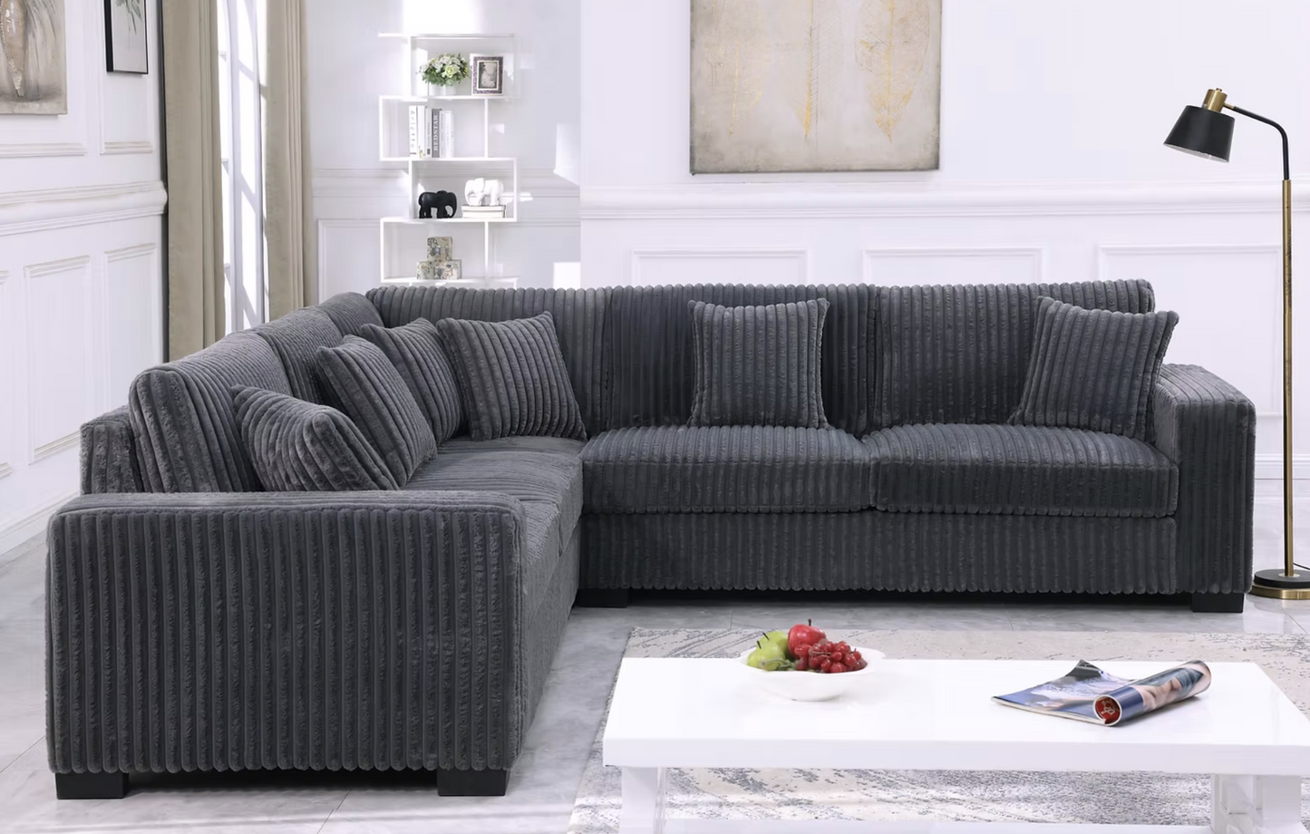 S861 Comfy II Grey Oversized Sectional
