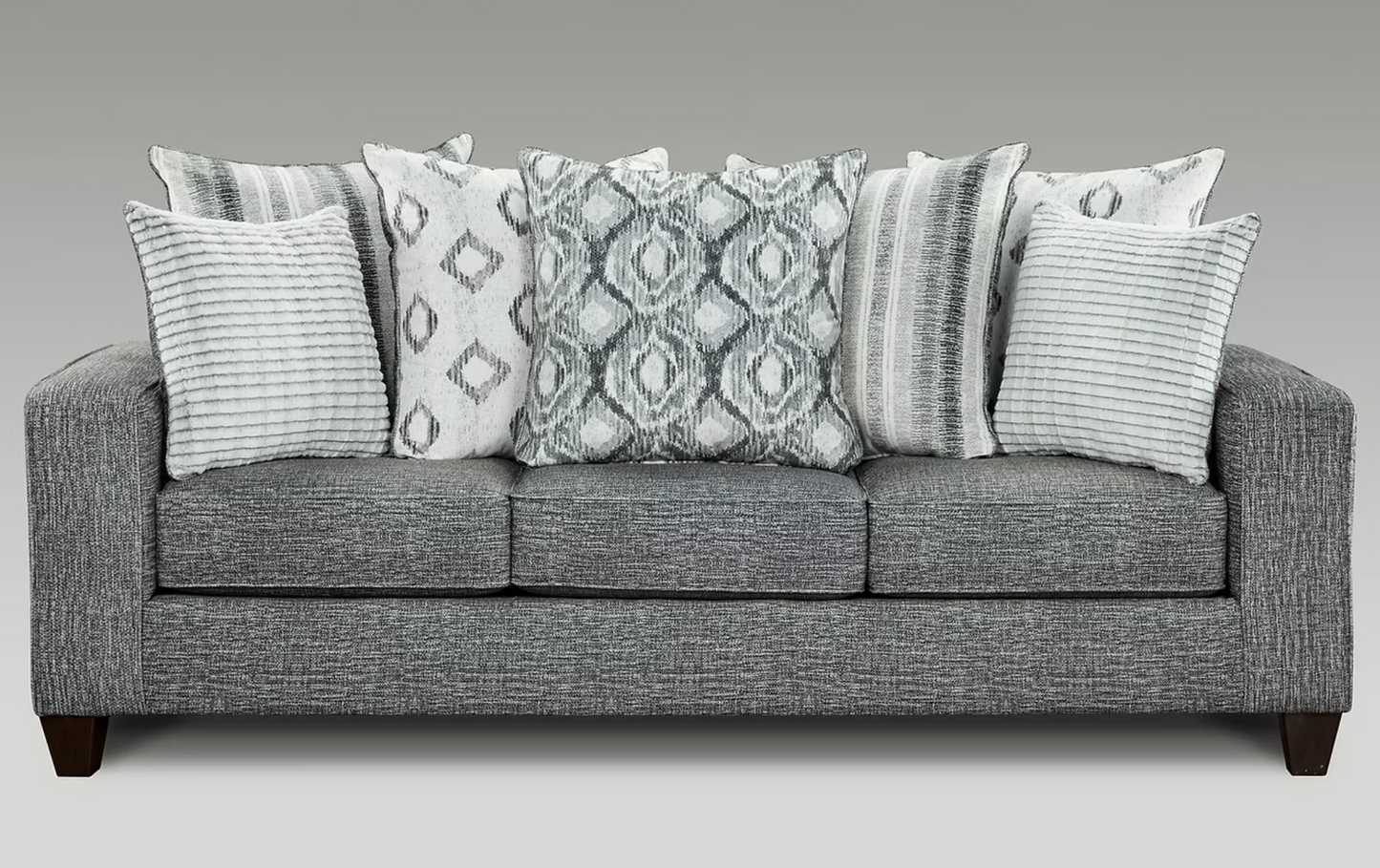 S5800 Stonewash Charcoal Sofa & Loveseat