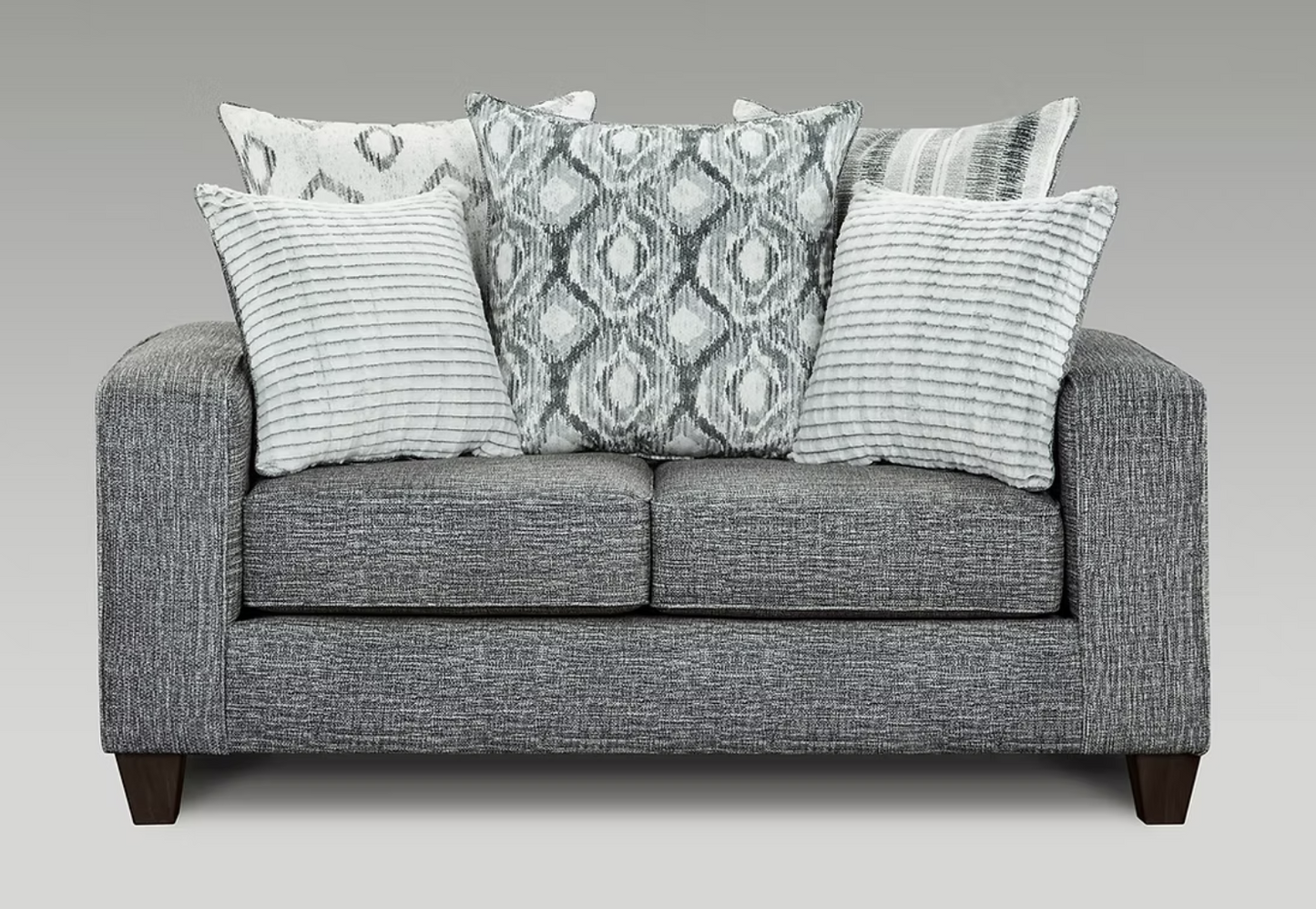 S5800 Stonewash Charcoal Sofa & Loveseat