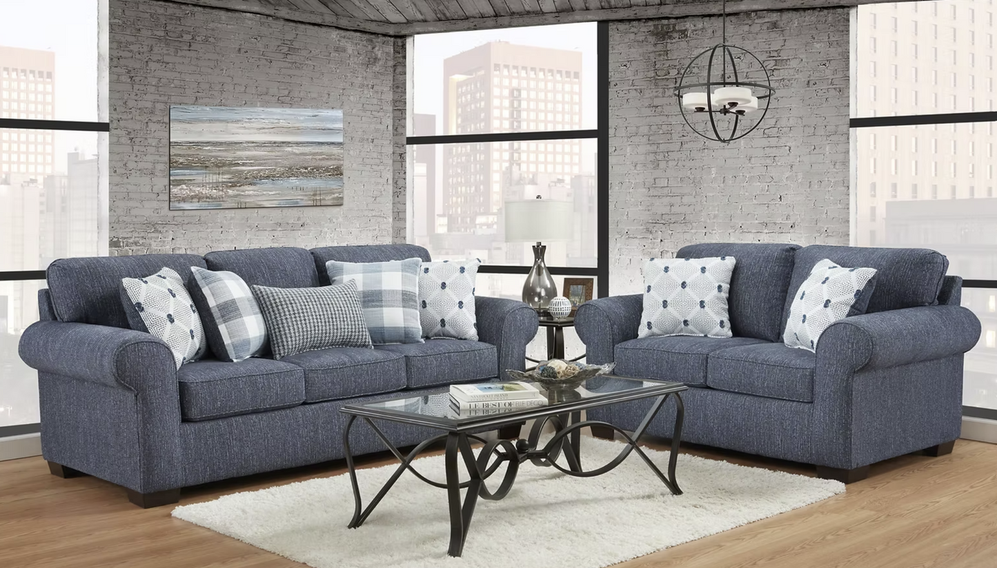 S3540 Bellhaven Indigo Sofa & Loveseat