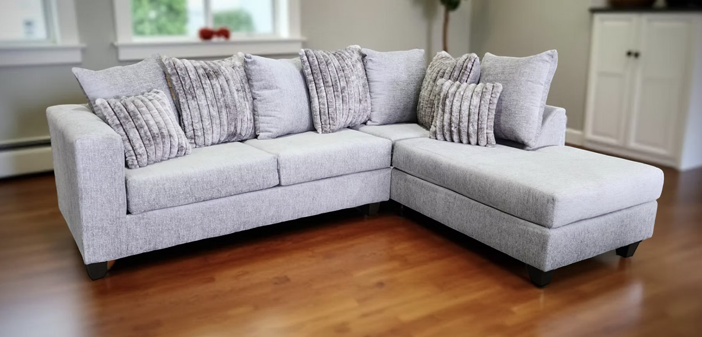 S325 Kora Smoke Fabric Sectional