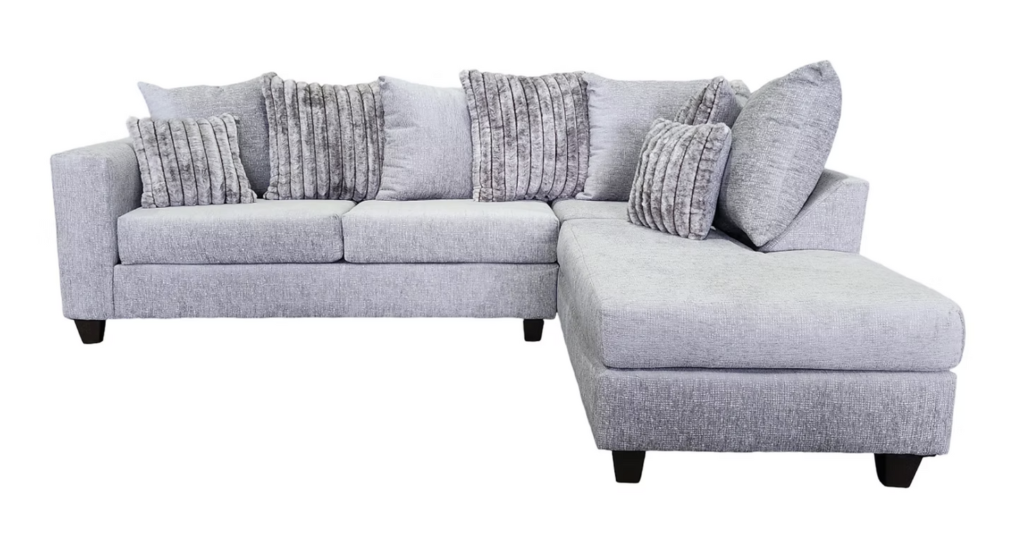 S325 Kora Smoke Fabric Sectional