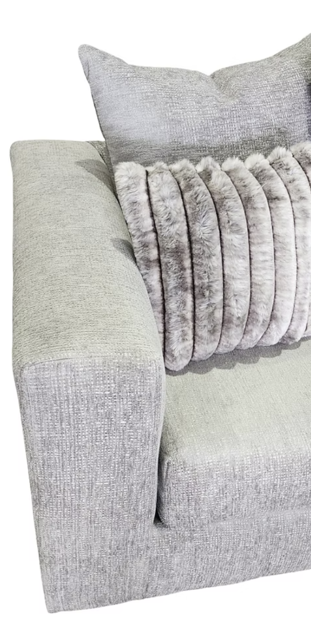 S325 Kora Smoke Fabric Sectional