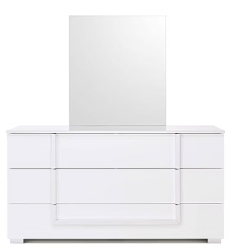 5pcs Antonella White Italian Bedroom Set