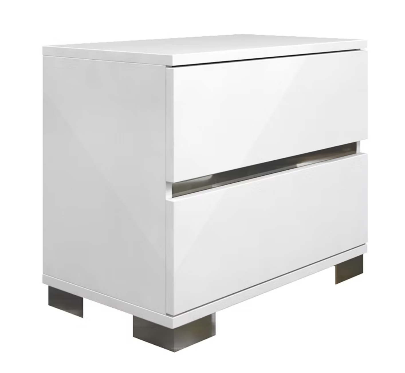 4pcs Dream King White Italian Bedroom Set